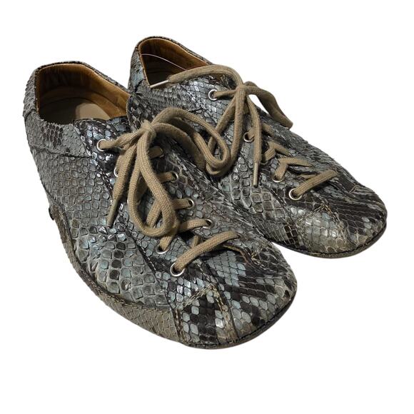 Prada Genuine Python Snakeskin Car Shoes - Women's Size 8 - Picture 2 of 6